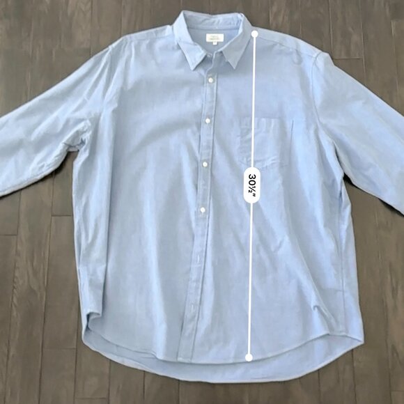 Next Blue 3XL Long-Sleeve Shirt 100% Cotton - Picture 11 of 12